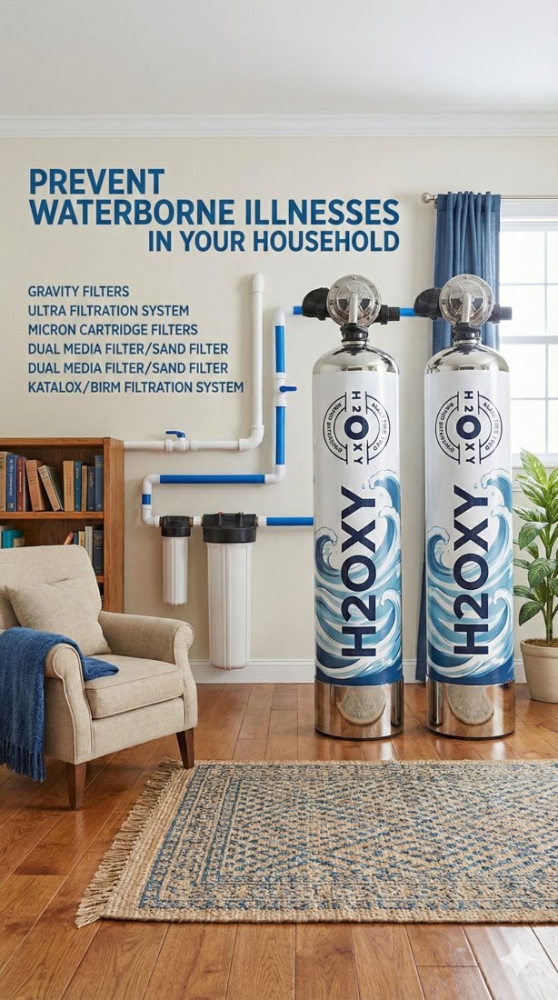 Whole-home water softening system